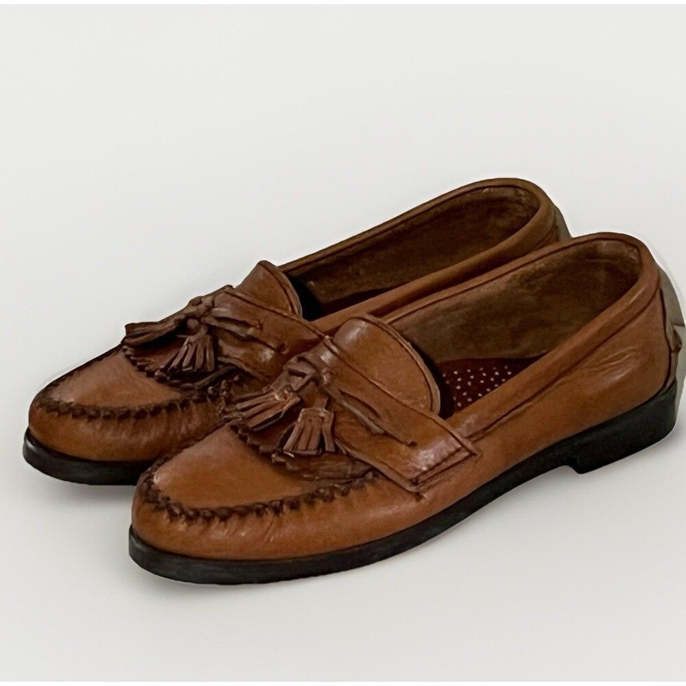 Dexter Brown Leather Tassel Loafers